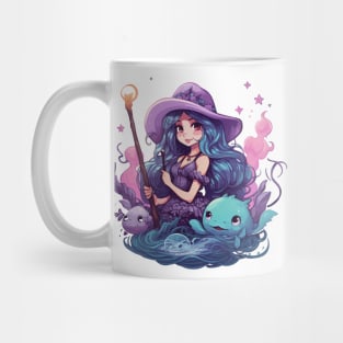 Kawaii Mermaid Witch Mug